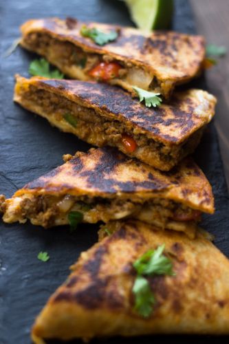 Pico de Gallo beef quesadillas