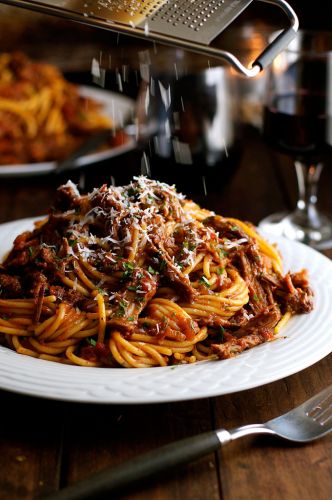 Slow Cooked Shredded Beed Ragu Pasta