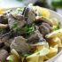 Beef stroganoff