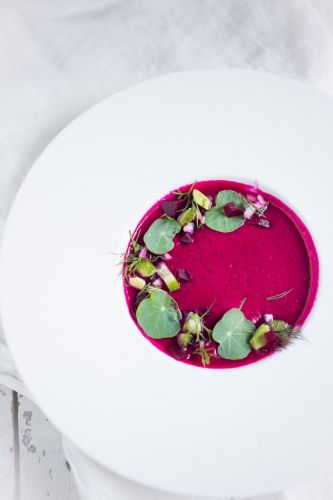 Beet gazpacho