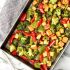 Baked Crispy Tofu and Peanut Sauce Stir-Fry