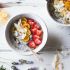 Chia Pudding Breakfast Bowls with Kumquats Berries and Lavender Honey