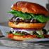 Big burger with bacon jam