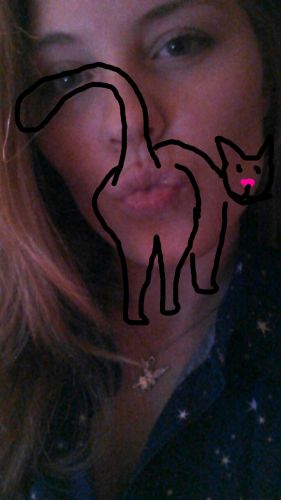 That duck face selfie looks like a cat's ass