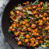 Roasted sweet potato and black bean salad