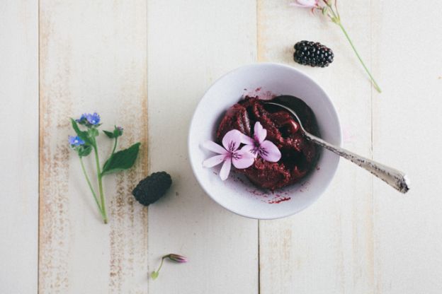 Blackberry cabernet sorbet