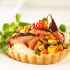 Blackened salmon tarts with mango salsa