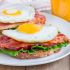 Upgraded open-faced BLT