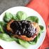 Blueberry balsamic pork chops