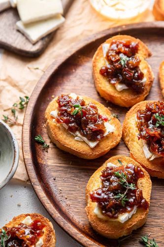 Bourbon Bacon Jam Crostini