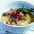 Braised pork with cranberries