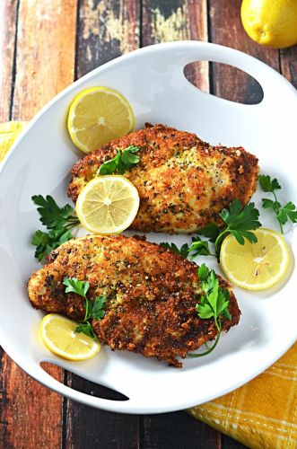 Breaded lemon chicken