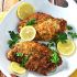 Breaded lemon chicken