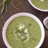 Creamy broccoli spinach soup with Greek yogurt