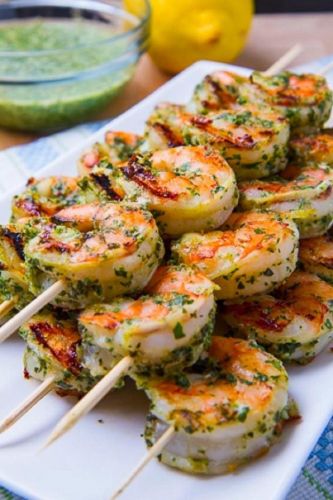 Shrimp kebabs