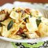 Brown butter ravioli with rotisserie chicken, toasted walnuts and crispy sage