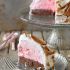 Brownie and candy cane ice cream baked Alaska