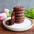 Brownie Cookies With Rhubarb and Vanilla Bean