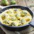 Cheesy brussel sprouts skillet