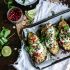 Middle Eastern bulgur stuffed eggplants