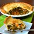Butternut squash and kale pie