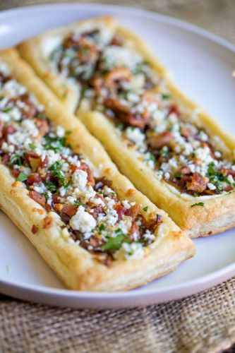 Bacon Blue Cheese Caramelized Onion Tart