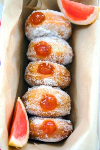 Grapefruit Doughnuts with Homemade Jelly