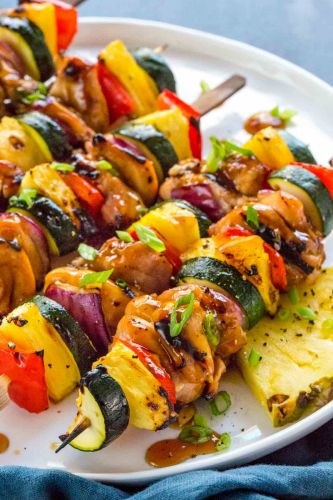 Hawaiian Chicken Skewers