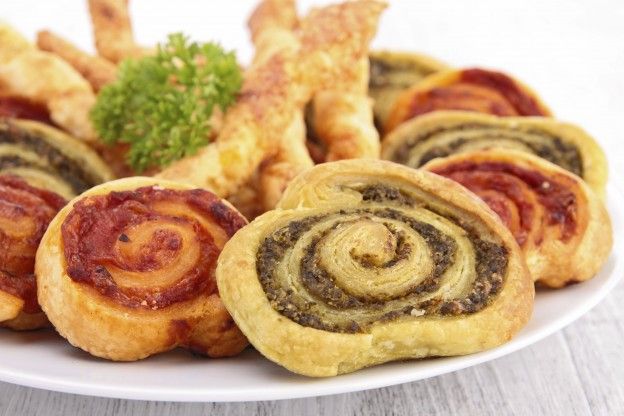 Savory pesto wheels