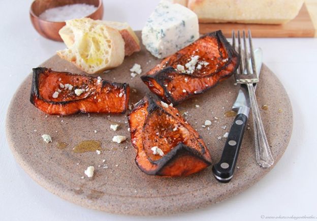 Roasted Butternut Squash with gorgonzola