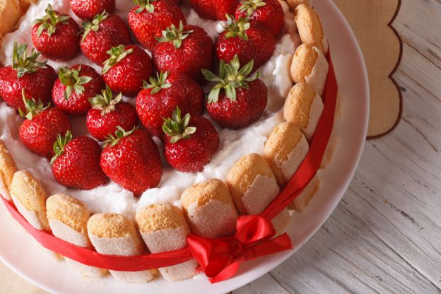Strawberry Charlotte Cake