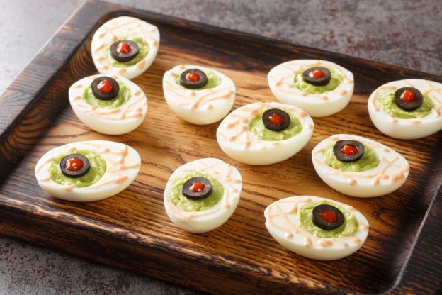 Monster Eyeball Deviled Eggs