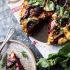 Roasted Beet, Baby Kale And Brie Quiche
