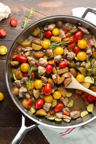 Balsamic Chicken Skillet with Tomatoes and Tarragon