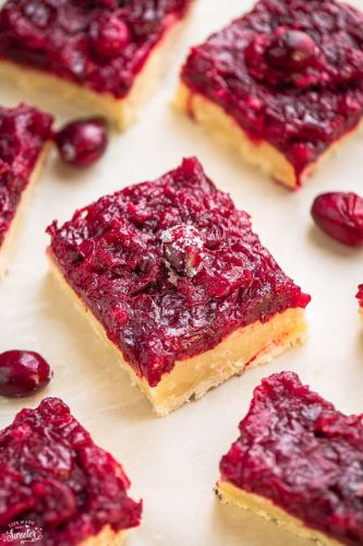 Cranberry Shortbread Bars