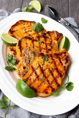 Thai Curry Grilled Pork Chops