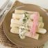 White Asparagus with Cream Sauce and Cooked Ham