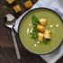 French Sorrel Soup with Parmesan Croutons