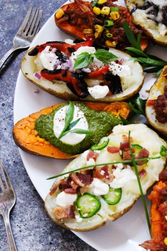 Grilled Loaded Baked Potatoes