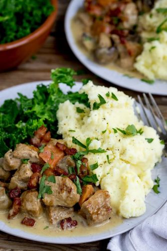 Creamy Slow Cooked Pork Casserole