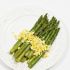 Asparagus with crumbled eggs