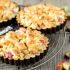 Rhubarb crumble tart