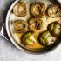 easy braised artichokes with lemon + macadamia nut oil