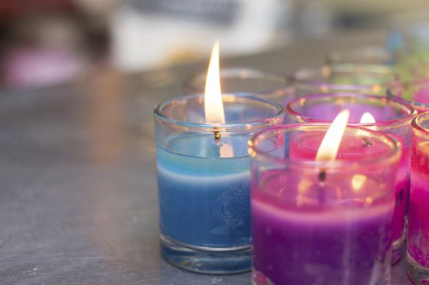 Candles help set the mood