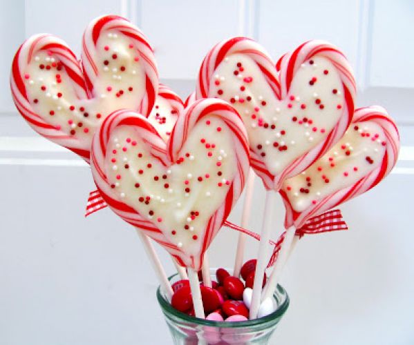 Candy cane hearts