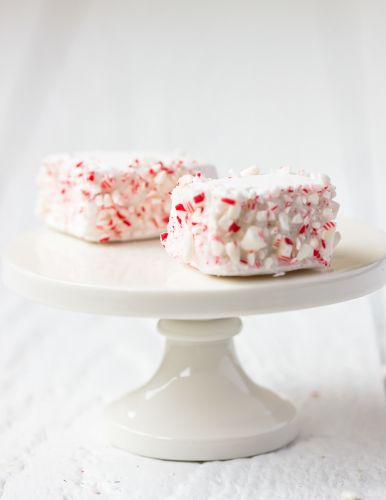 Candy cane marshmallows