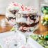 Candy cane brownie trifle