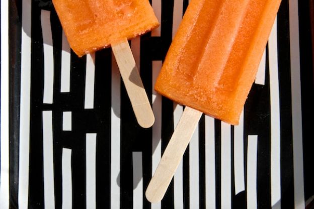 Cantaloupe Campari Popsicles