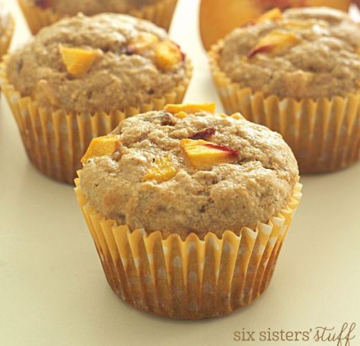 Peach Oatmeal Muffins