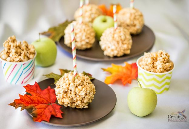 Caramel Apple Popcorn Balls